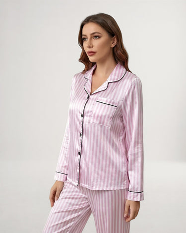 Women's Pyjama Set | Satin Long Sleeve Comfort