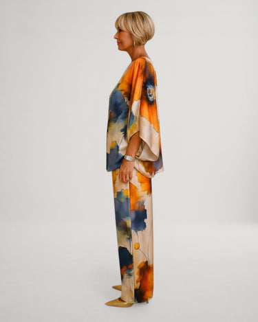 Women's Two Piece Set | Satin Finish, Elegant Co Ord