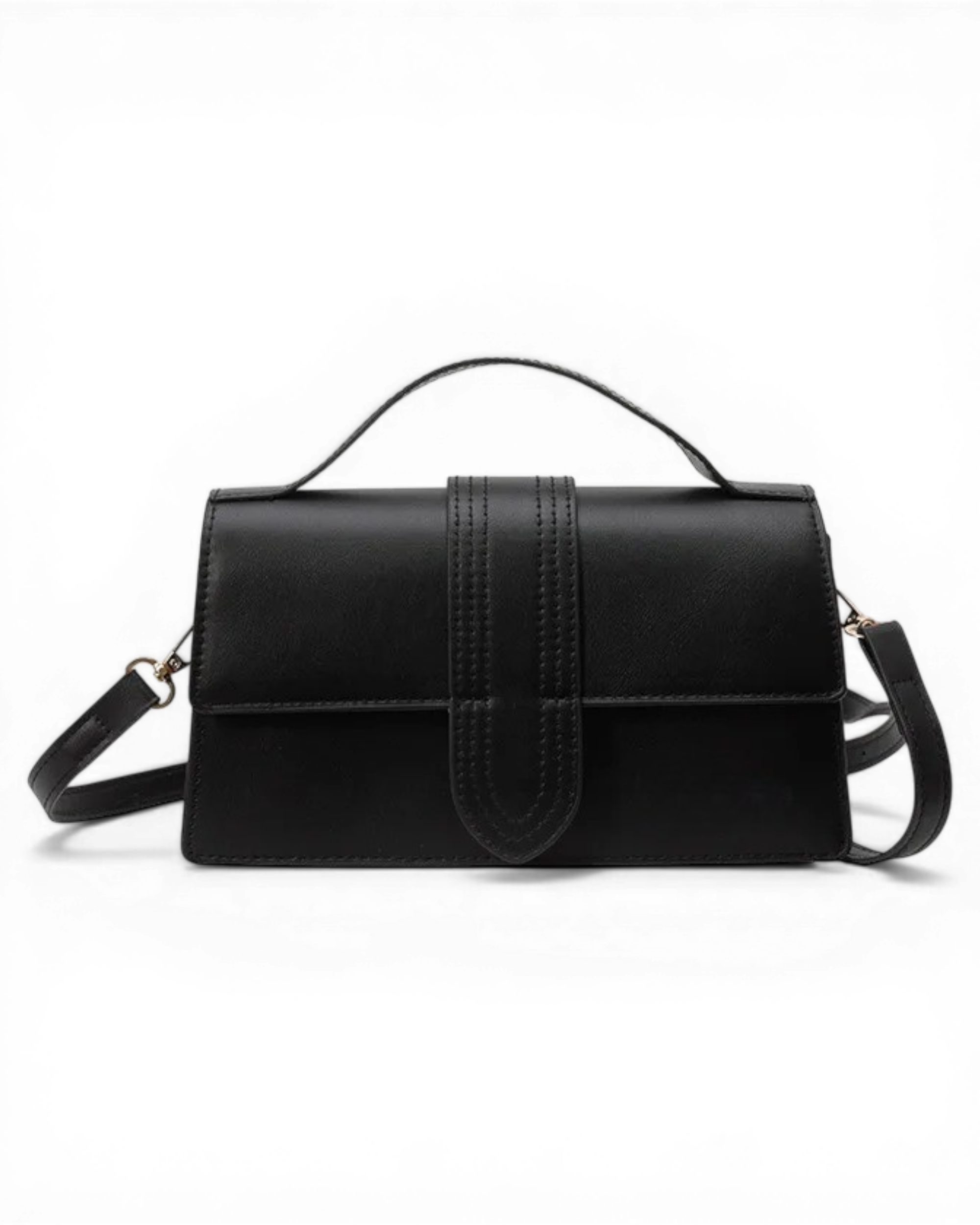 Women's Small Square Shoulder Bag Elegant PU Leather Crossbody Purse Top Handle Handbag