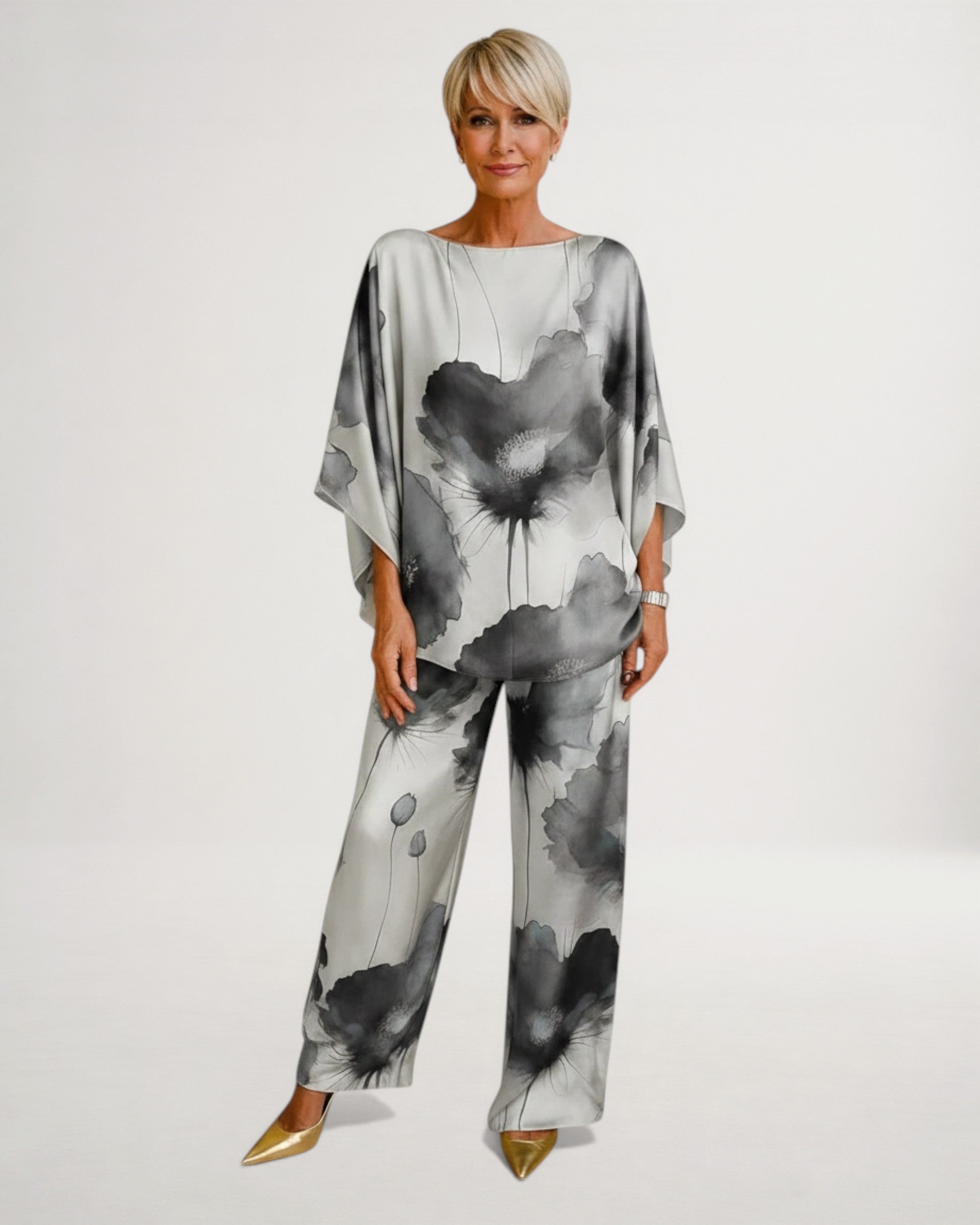 Women's Two Piece Set | Satin Finish, Elegant Co Ord