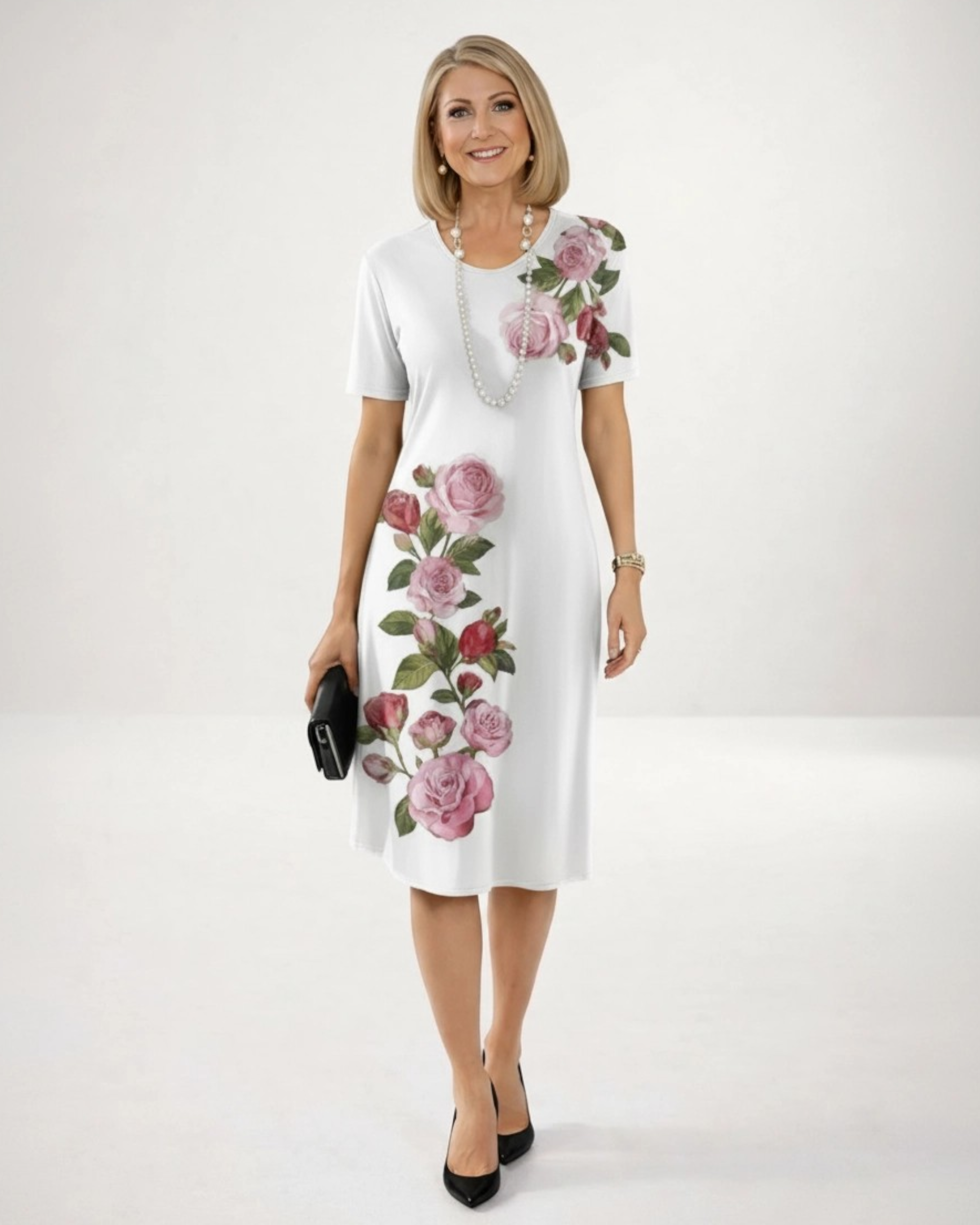 Women's Summer Dress | A-Line Silhouette, Comfortable Floral Print
